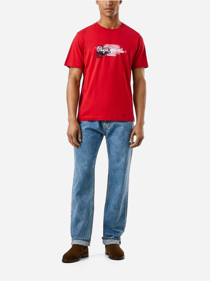 Camiseta de Hombre Pepe Jeans Rojo - Kiabi
