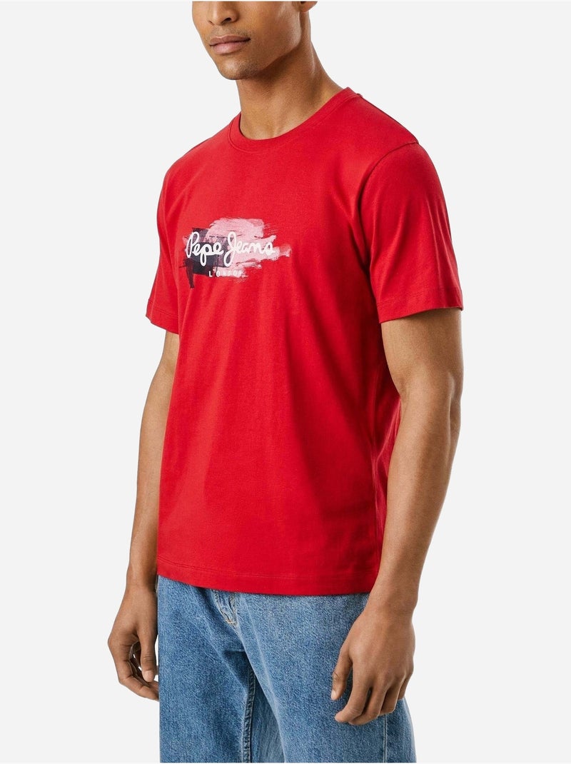 Camiseta de Hombre Pepe Jeans Rojo - Kiabi
