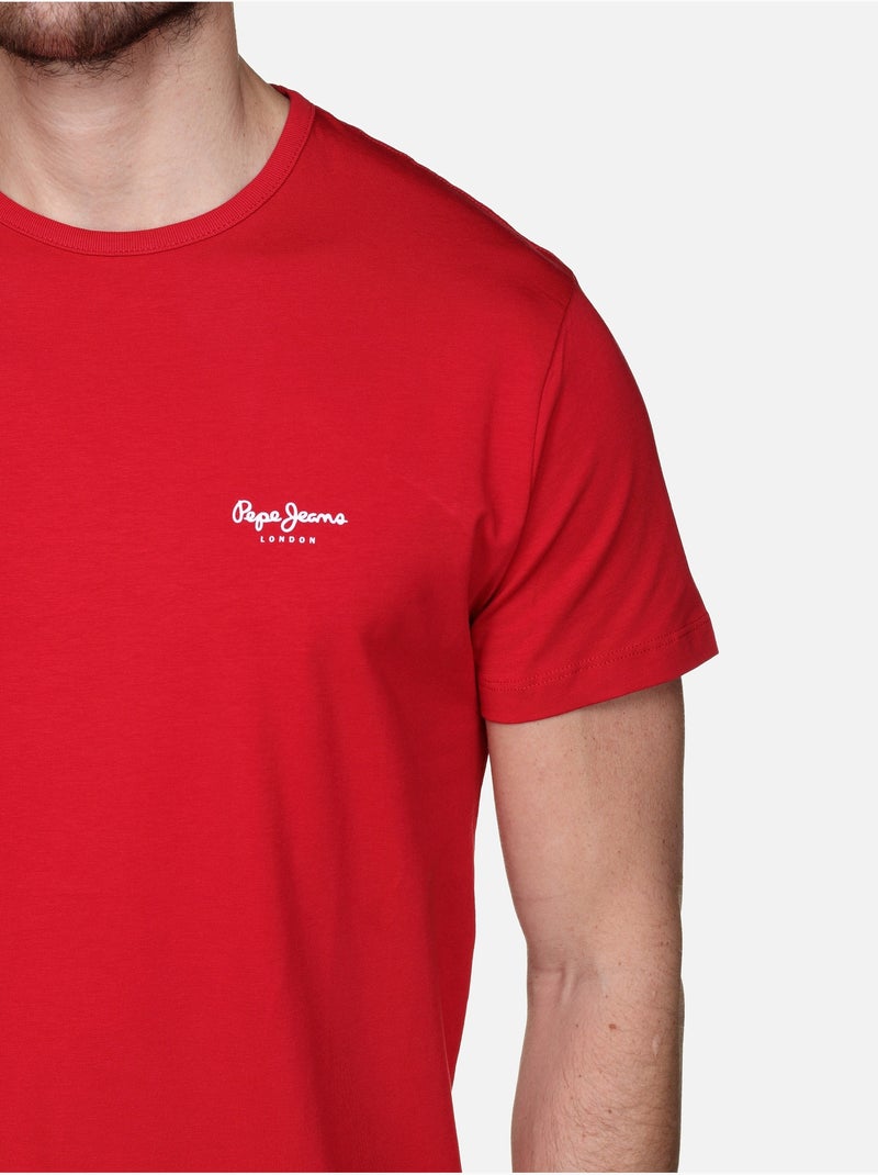 Camiseta de Hombre Pepe Jeans Rojo - Kiabi