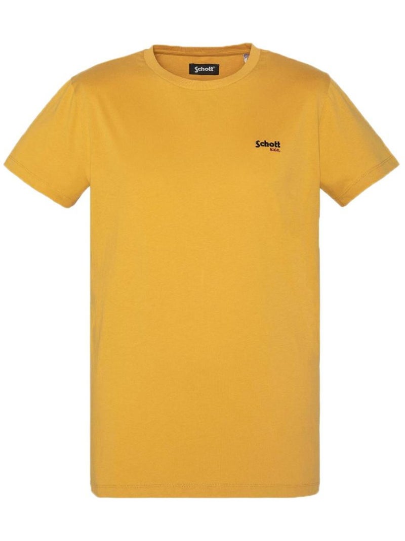 Camiseta de hombre schott bordada Amarillo - Kiabi