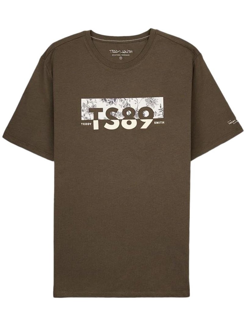 Camiseta de hombre Teddy Smith Verde caqui claro - Kiabi