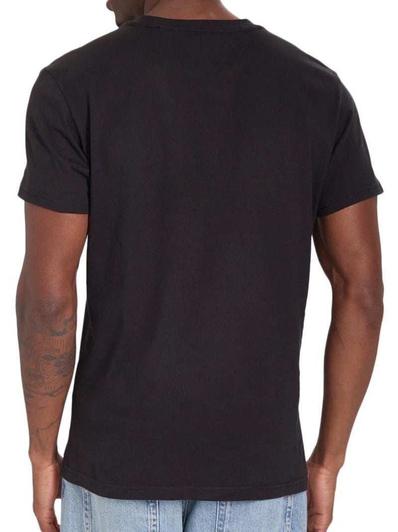 Camiseta de Hombre Tommy Hilfiger con Logo Bandera Negro - Kiabi