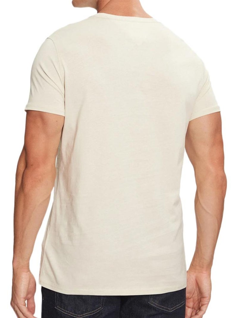 Camiseta de Hombre Tommy Hilfiger de Punto Beige - Kiabi
