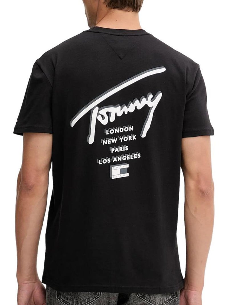 Camiseta de Hombre Tommy Hilfiger Negro - Kiabi