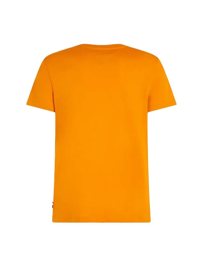Camiseta de Hombre Tommy Hilfiger Talla S Naranja - Kiabi