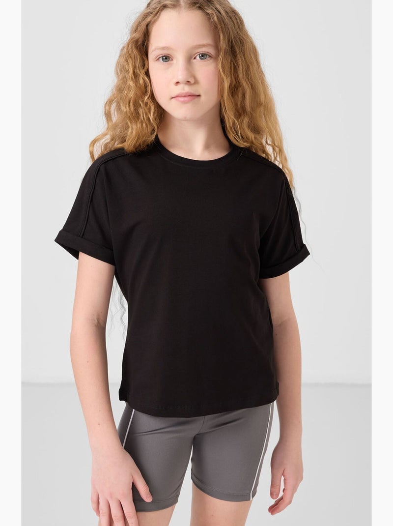 Camiseta de jersey de algodón tommy Negro - Kiabi