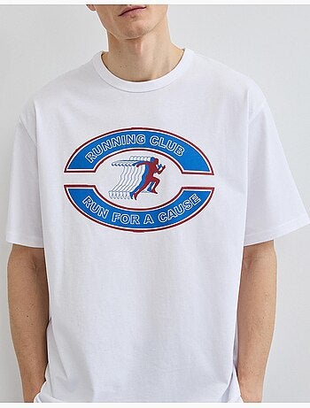 Camiseta de jersey gruesa estampada, MO Fashion