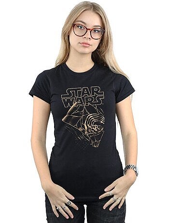Camiseta de kylo ren máscara de algodón para mujer - star wars: the rise of skywalker