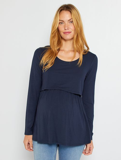 Camiseta de lactancia - azul - Kiabi - 12.00€