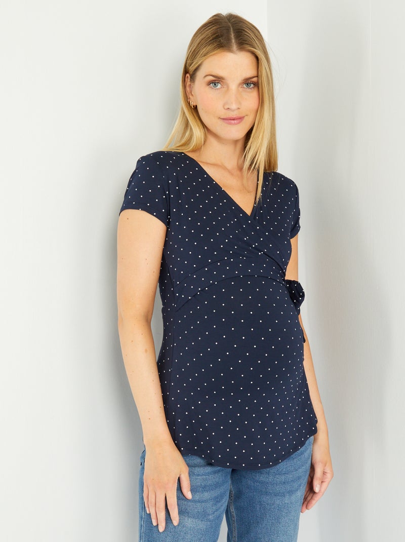 Camiseta de lactancia AZUL - Kiabi