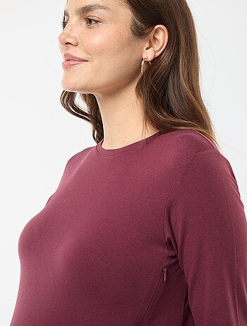 Camiseta de lactancia básica