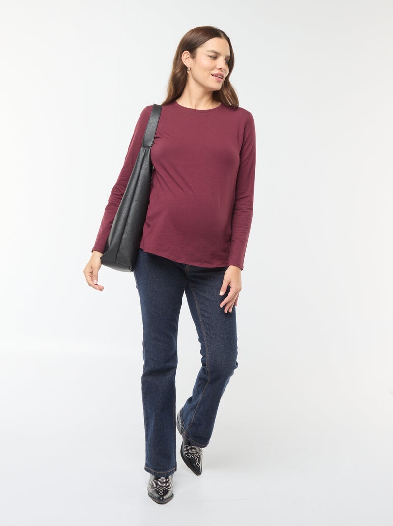 Camiseta de lactancia básica rojo - Kiabi