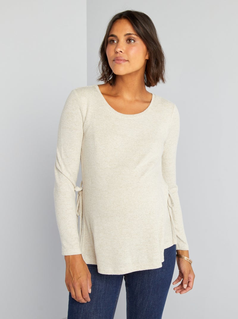 Camiseta de lactancia BEIGE - Kiabi