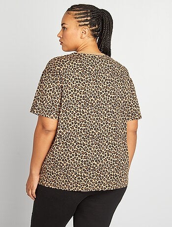 Camiseta de lactancia con cuello redondo