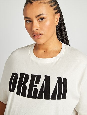 Camiseta de lactancia con cuello redondo