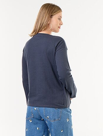 Camiseta de lactancia cruzada
