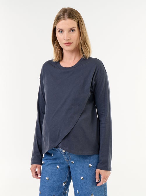 Camiseta de lactancia cruzada - Kiabi Camiseta de lactancia cruzada - Kiabi