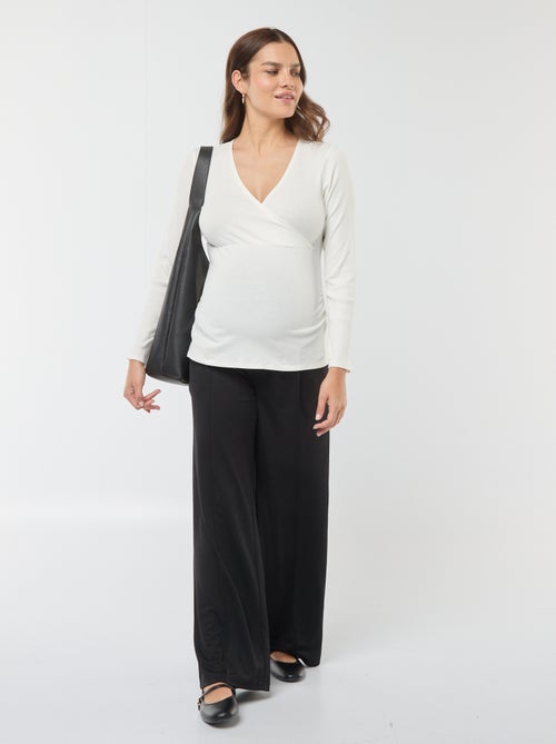 Camiseta de lactancia cruzada - Kiabi