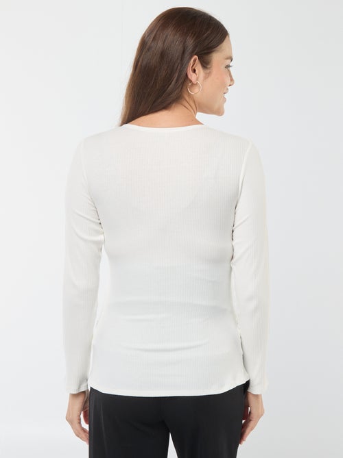 Camiseta de lactancia cruzada - Kiabi