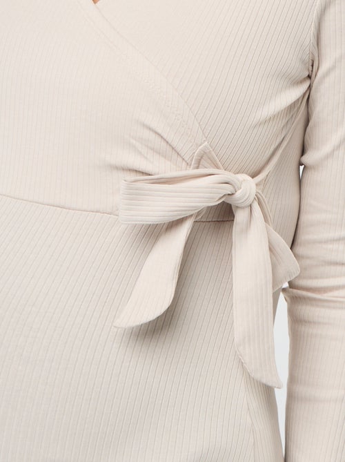 Camiseta de lactancia cruzada - Kiabi