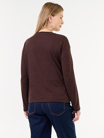 Camiseta de lactancia cruzada