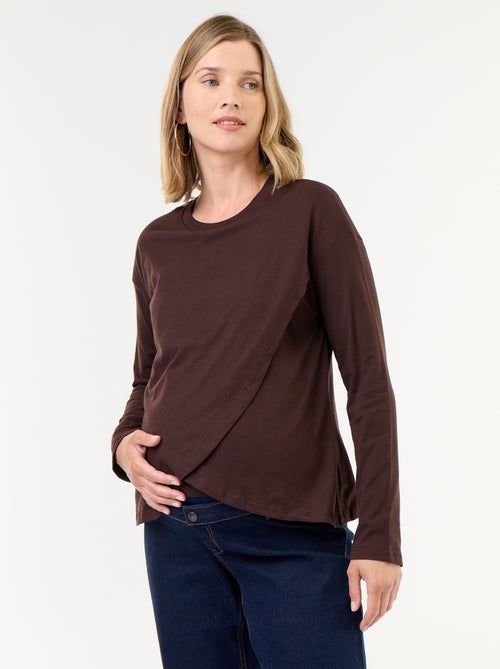 Camiseta de lactancia cruzada - Kiabi Camiseta de lactancia cruzada - Kiabi