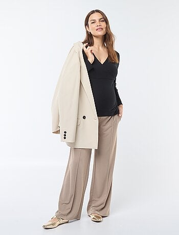 Camiseta de lactancia cruzada