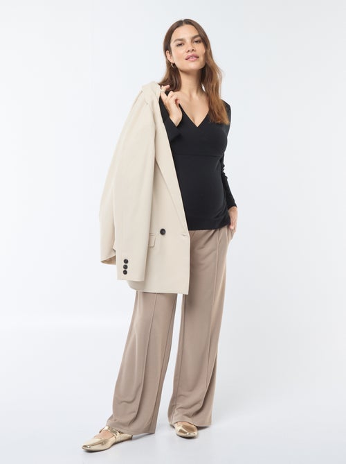 Camiseta de lactancia cruzada - Kiabi