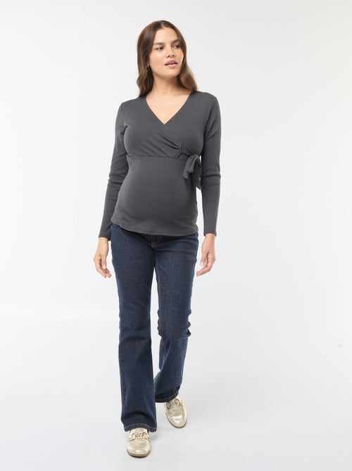 Camiseta de lactancia cruzada - Kiabi