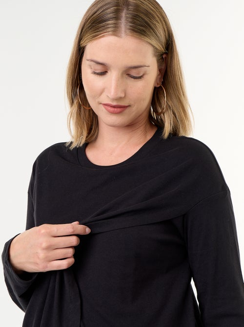 Camiseta de lactancia cruzada - Kiabi