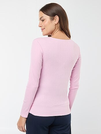 Camiseta de lactancia cruzada