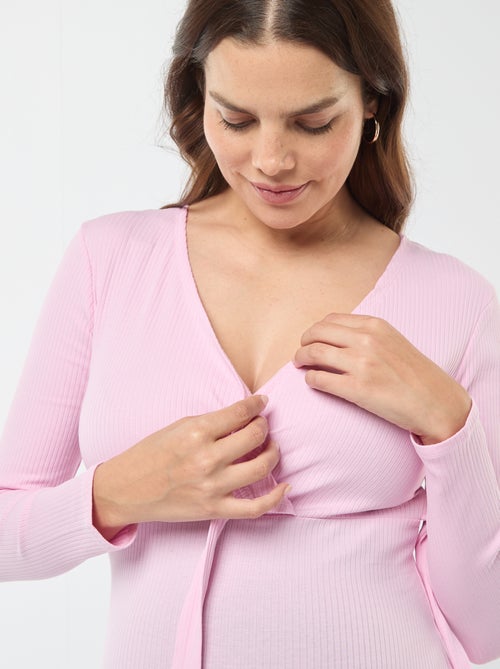 Camiseta de lactancia cruzada - Kiabi