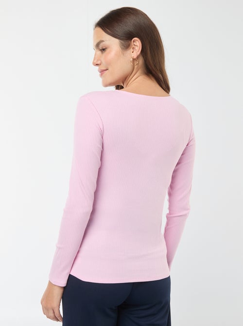 Camiseta de lactancia cruzada - Kiabi