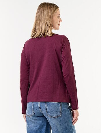 Camiseta de lactancia cruzada