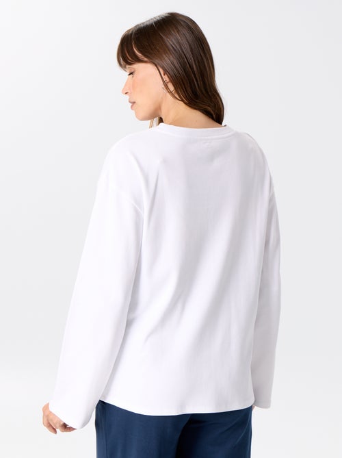 Camiseta de lactancia de manga larga - Kiabi Camiseta de lactancia de manga larga - Kiabi