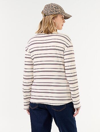 Camiseta de lactancia de manga larga