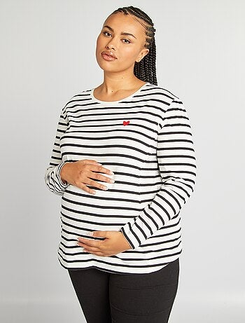 Camiseta de lactancia de punto