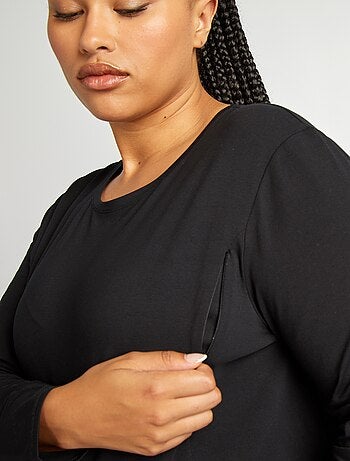 Camiseta de lactancia de punto