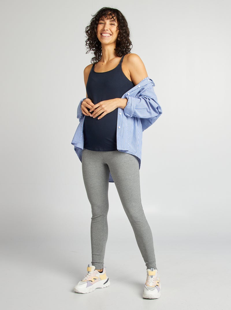 Camiseta de lactancia de tirantes AZUL - Kiabi