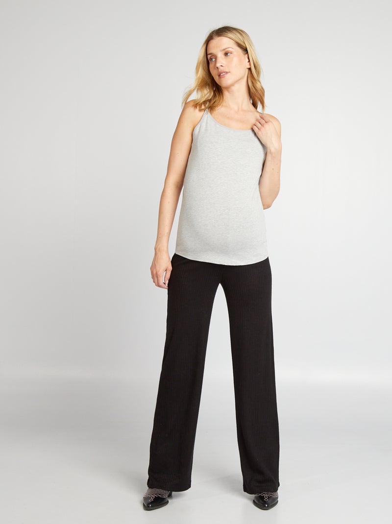 Camiseta de lactancia de tirantes GRIS - Kiabi