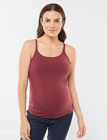 Camiseta de lactancia de tirantes