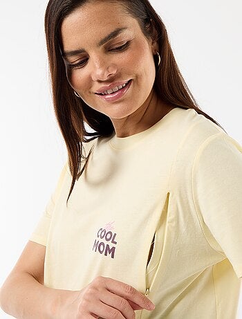 Camiseta de lactancia estampada