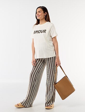 Camiseta de lactancia estampada