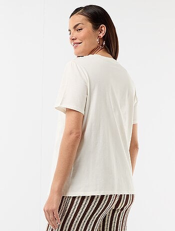 Camiseta de lactancia estampada