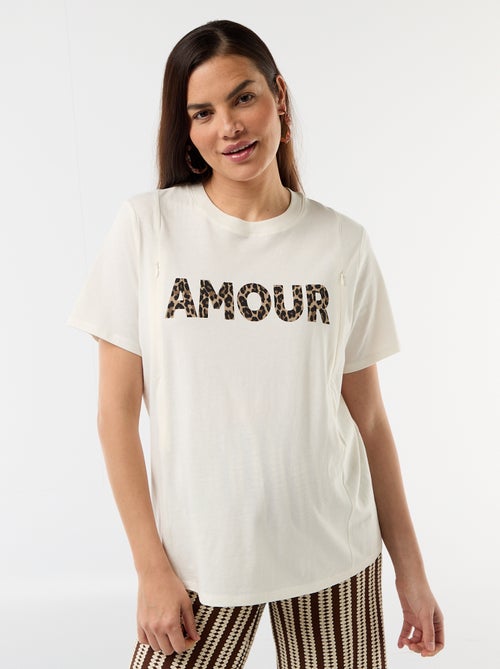Camiseta de lactancia estampada - Kiabi