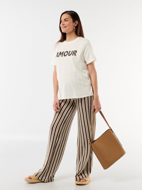 Camiseta de lactancia estampada - Kiabi