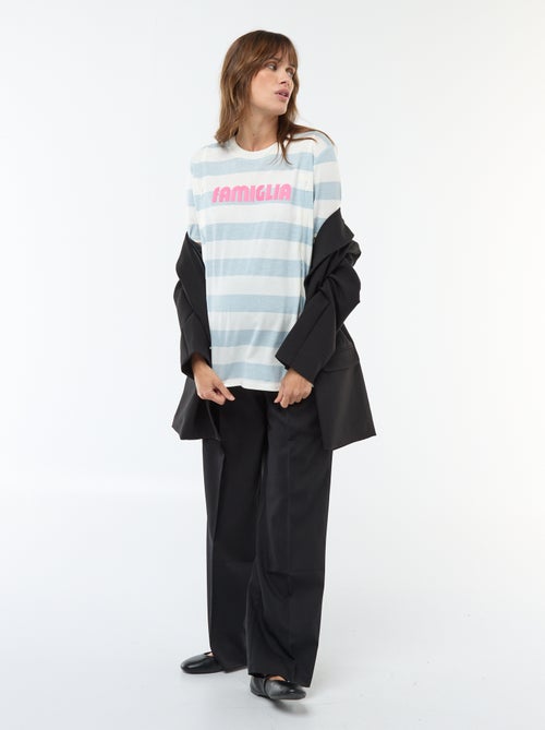 Camiseta de lactancia estampada de manga corta - Kiabi