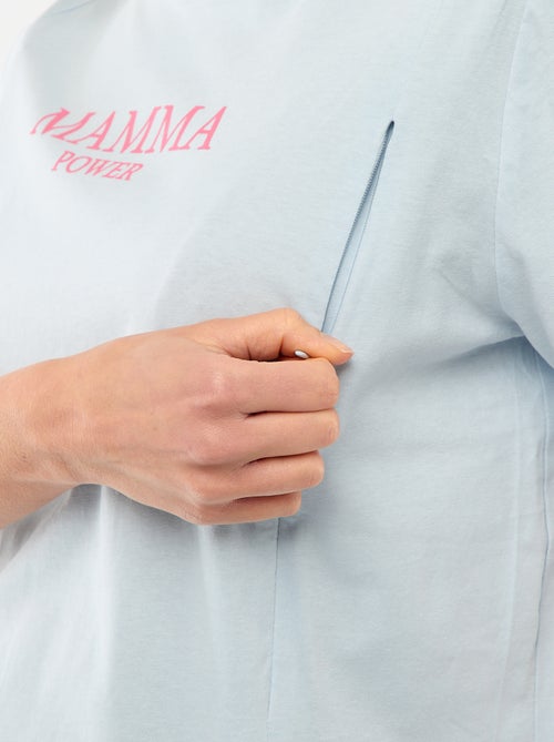 Camiseta de lactancia estampada de manga corta - Kiabi