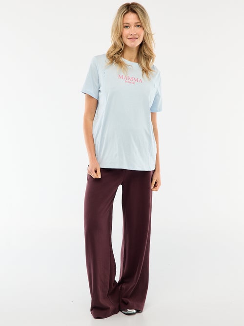 Camiseta de lactancia estampada de manga corta - Kiabi