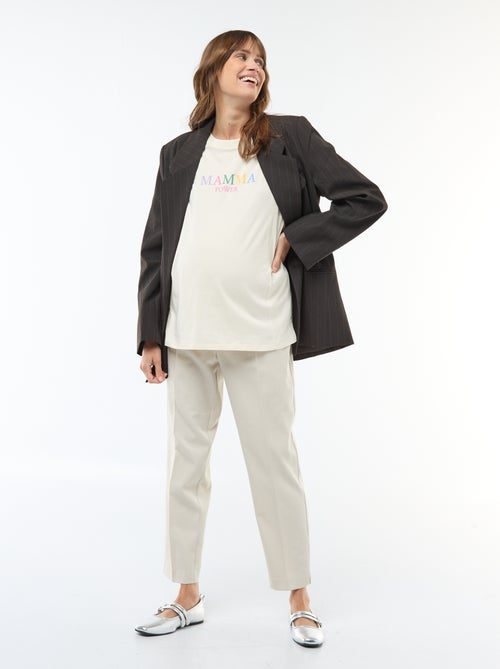 Camiseta de lactancia estampada de manga corta - Kiabi